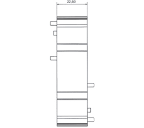 DIN Rail Enclosures and Accessories - DIN Rail 72mm Supports - DIME-M-BE2250