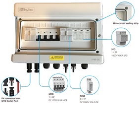 Solar Power Connection - Combiner Boxes and Accessories - TCB-WKA-2I1O-1000V