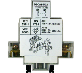 Motor Control Gear - Auxiliary Contact Blocks - DECA8-D20