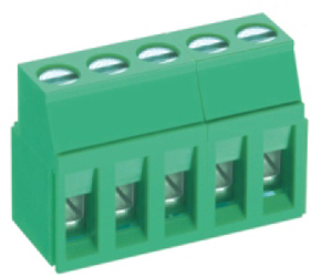 PCB Terminal Blocks, Connectors and Fuse Holders - Rising Clamp - Single Row - TL217R-09PGS