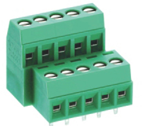PCB Terminal Blocks, Connectors and Fuse Holders - Rising Clamp - Double Decker PCB - TLD100-40PGS