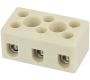 Emech Terminals/Accessories - Steatite Ceramic High Temp. Blocks - DESTB-0253 - 3 Pole steatite steatite ceramic high temperature blocks terminal 32a 450v