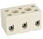 Emech Terminals/Accessories - Steatite Ceramic High Temp. Blocks - DESTB-0403 - 3 Pole steatite steatite ceramic high temperature blocks terminal 41a 750v