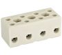 Emech Terminals/Accessories - Steatite Ceramic High Temp. Blocks - DESTB-0404 - 4 Pole steatite steatite ceramic high temperature blocks terminal 41a 750v