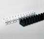 Emech Terminals/Accessories - Pillar Terminal Blocks - HY433/12 PLPW - 12 pole white polypropylene fused pillar terminal block 10mm pitch 41a 450v