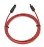 Solar Power Connection - Solar Power Extension Cables - CPV-RE5-1T1-A03 - A single, Red MC4 Solar PV extension cable, DC to DC, 4mm diameter, length 3 metreswith Male & Female NEC Interlocking connectors, rated to 1,500V