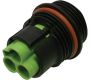 Weatherproof/Waterproof Connectors - TeePlug & Sockets - THB.385.A1A - TeePlug panel mount 3 pole Screw terminal 7mm to 12mm cable diameter, 4 mm max conductor size IP66-68 17.5A 400V 1 cable entry