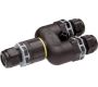 Weatherproof/Waterproof Connectors - TeeTube - THB.399.H3A.6 - TeeTube Mini with innovative cable gland 3 Pole Screw - end barrier contact 14mm to 17mm, 4 mm max conducter size IP68 32A 250V 3 cable entries
