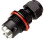 Weatherproof/Waterproof Connectors - TeePlug & Sockets - THF.384.A4A - TeePlug 4 pole Crimp terminal 7mm to 12mm cable diameter, 1.5 mm max conductor size IP66-68 17.5A 400V 1 cable entry