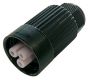 Weatherproof/Waterproof Connectors - TeePlug & Sockets - THF.384.B2A - TeePlug Powersocket 2 pole Crimp terminal 7mm to 12mm cable diameter, 1.5 mm max conductor size IP66-68 17.5A 400V 1 cable entry