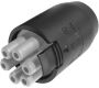 Weatherproof/Waterproof Connectors - TeePlug & Sockets - THF.388.B6A - TeePlug Powersocket 6 pole Crimp terminal, 1.5 mm max conductor size IP20 17.5A 400V 1 cable entry