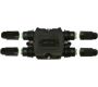 Weatherproof/Waterproof Connectors - TeeBox - THF.622.C2A - TeeBox 12mm cable max IP54 rated Screw fixing 4 cable entries, 2 poles for use with cylindric pin