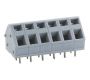 PCB Terminal Blocks, Connectors and Fuse Holders - Screwless - Push Wire - TLM203-06P - 6 Pole Spring - Screwless Tool operated Wave - through hole 45 degree 5mm pitch 15A 300V