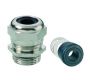 Cable Glands/Grommets - Nickel Plated Brass PG Cable Glands - 100980/4-10 - Wadi EMC cable gland PG9 thread length 6.5, min/max cable dia 5-9.5 sealing insert material Polychloroprene-Nitrile rubber CR/NBR