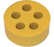 Weatherproof/Waterproof Connectors - Accessories - 600022400 - 5 Hole yellow grommet reducer insert
