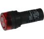 Switches and Lamps - Lamps - DBZ22-RE - LED Lamp with buzzer flush head, red cap AC220-110V