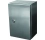 Enclosures - Stainless Steel Door Enclosures - DEDSS3102 - IP66, IK10 Lockable Galvanised Stainless Steel Enclosure 300x300x150 with galvanised wall mounting brackets. Stainless Steel grade 304 polished finish housing and galvanised back plate.