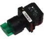 Switches and Lamps - Switches - DLS22-L111G - Long shaft 2 position spring return 1a 1b green