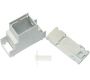 DIN Rail Enclosures and Accessories - DIN Rail Enclosures - DNMB/2E/2 - 73mm DIN Rail mounting PCB enclosure open top with hinged cover, enclosure 2