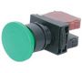 Switches and Lamps - Switches - DPB22-M11G - Momentary Mushroom head push button 1a 1b green cap
