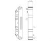 DIN Rail Enclosures and Accessories - DIN Rail 72mm Supports - DIME-M-SE1225