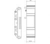 DIN Rail Enclosures and Accessories - DIN Rail 72mm Supports - DIME-M-SE2250