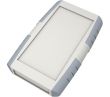 Enclosures - Hand Held Cases - 33133311 - Series 33 - Ergonomically designed hand held ABS enclosure that is snap-fit and screw assembly. The main enclosure is manufactured from robust 3mm thick ABS whilst the separately ordered colour coded corners are manufactured in Polypropylene coated with a TPE non-slip material for more positive handling. An optional EPDM gasket to improve sealing to IP65 is also available and specific models in the range also have an integrated battery compartment which has a screw fixing cover. These products are particularly suitable for housing electronics for remote control or instrumentation applications that require a tough and resilient product.
