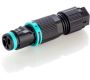 Weatherproof/Waterproof Connectors - Micro TeePlug & Sockets - THB.381.B2A - Micro Socket 2 pole Screw terminal 5.8mm to 6.9mm cable diameter, IP68/IP69K, 10A, 500V 1 cable entry
