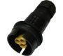 Weatherproof/Waterproof Connectors - TeePlug & Sockets - THB.408.A2G - TeePlug to be used with THB.408, 2 pole Screw terminal 7mm to 14mm cable diameter, 4 mm max conductor size IP68 17.5A 400V 1 cable entry