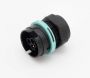 Weatherproof/Waterproof Connectors - TeePlug & Sockets - THB.406.A1B - TeePlug Panel-mount 3 pole Screw terminal 7mm to 14mm cable diameter, 4 mm max conductor size IP68 25A 400V 1 cable entry