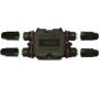 Weatherproof/Waterproof Connectors - TeeBox - THH.623.L2A - TeeBox 12mm cable max IP66-68 rated Screw fixing 4 cable entries, 2 poles contact screw terminals 17.5A 400V